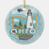 A Ohio Lighthouse Keramik Ornament (Vorne)
