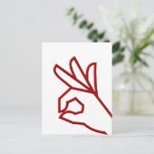 A-Okay Postkarte (Stehend Vorderseite)