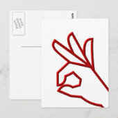 A-Okay Postkarte (Vorne/Hinten)