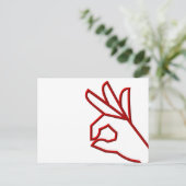 A-Okay Postkarte (Stehend Vorderseite)