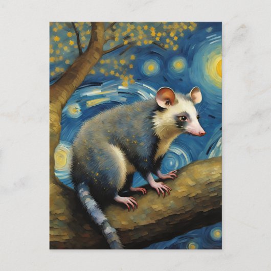 A Opossum von Van Gogh Postkarte (Vorderseite)