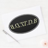 a ovaler aufkleber (Umschlag)