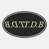 a ovaler aufkleber (Vorderseite)