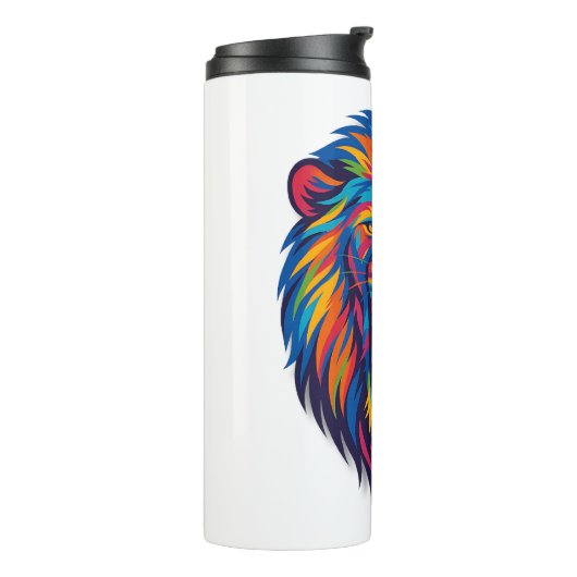 A PAINTED LION Coffee Mug Thermosbecher (Nach links gedreht)