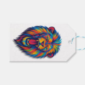 A PAINTED LION Gift Tags Geschenkanhänger (Vorderseite (Horizontal))