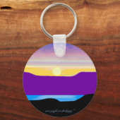 A Painted Sunset #2 Schlüsselanhänger (Vorderseite)