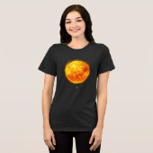 A painting of the sun in a space Tri-Blend shirt (Vorderseite voll)