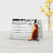 A-PAL - Orange Tabby Cat Pet Beileid Karte (Gelbe Blume)