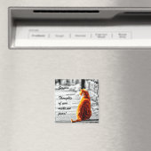 A-PAL Tinted Orange Tabby Cat Painting Custom Magnet (In Situ (Geschirrspüler))