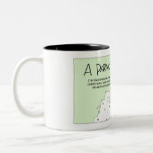 A Parasite Christmas Zweifarbige Tasse (Links)