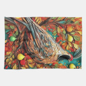 A Partridge In A Pear Tree Geschirrtuch (Horizontal)