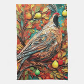 A Partridge In A Pear Tree Geschirrtuch (Vertikal)