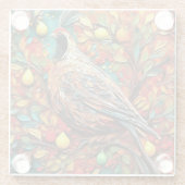 A Partridge In A Pear Tree Glasuntersetzer (Rückseite)