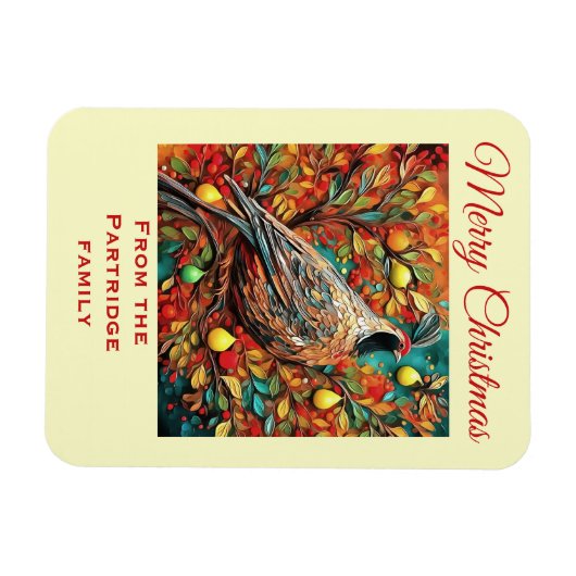 A Partridge In A Pear Tree Magnet (Horizontal)