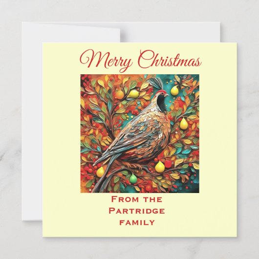 A Partridge In A Pear Tree Magneteinladung (Vorderseite)