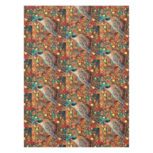 A Partridge In A Pear Tree Tischdecke (Vorderseite)