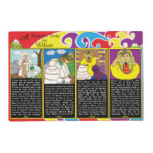 ‚A Passover Story‘ Laminiertes Tischset 12‘ x 18"