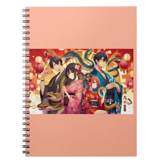 A Past Lunar Celebration featuring serpents Notizblock (Vorderseite)