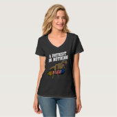 A Patriot or Nothing Patriotic 4th of July Patriot T-Shirt (Vorderseite Vollansicht)