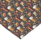 A pattern for beer and seafood lovers. kurzer tischläufer (Ecke)