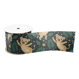 A patterned strip featuring a vintage floral satinband