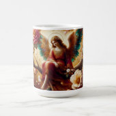 A Peaceful Angel Sitting On a Limb on a Beautiful Kaffeetasse (Mittel)