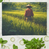 A Peaceful Harvest Geschirrtuch (Gefaltet)