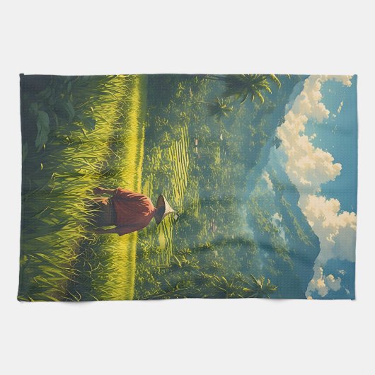 A Peaceful Harvest Geschirrtuch (Horizontal)