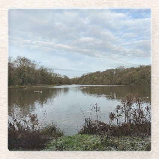 A peacful lake.. glasuntersetzer (Vorderseite)