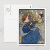 A Peal of Bells von Florence Harrison Postkarte (Vorne/Hinten)