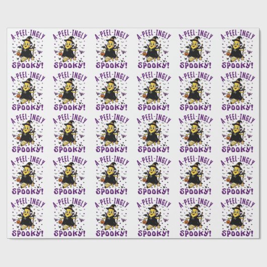 A-Peel-Spooky Halloween Bananendesign Geschenkpapier (Flach)