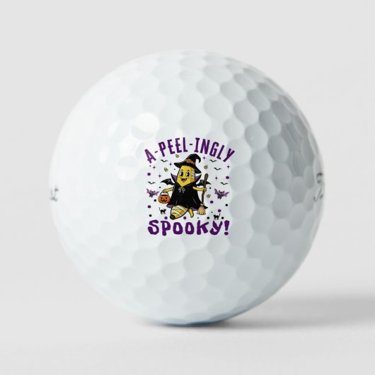 A-Peel-Spooky Halloween Bananendesign Golfball (Vorderseite)