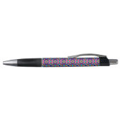 A pen with a colorful geometric pattern  kugelschreiber (Oberseite)
