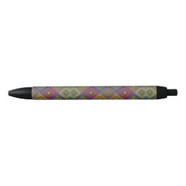 A pen with a colorful geometric pattern  kugelschreiber