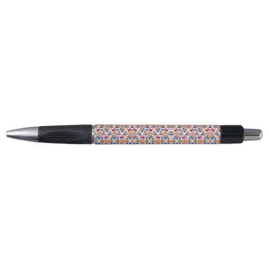 A pen with a colorful geometric pattern  kugelschreiber (Vorderseite)