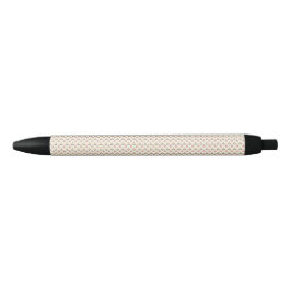 A pen with a textured beige body and black accents kugelschreiber