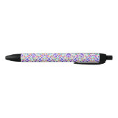 A pen with a vibrant floral pattern on its barrel kugelschreiber (Unterseite)