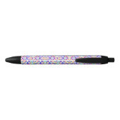 A pen with a vibrant floral pattern on its barrel kugelschreiber (Rückseite)