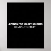A Penny For Your Thoughts - Joke  Poster (Vorne)