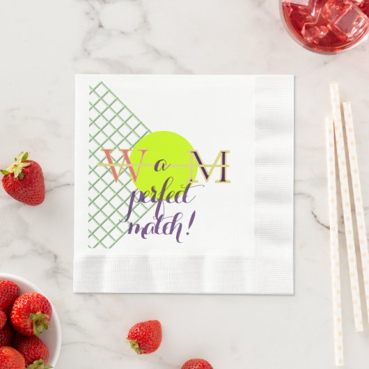 A Perfect Match Paper Napkin Serviette (Beispiel)