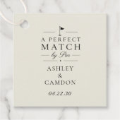 A Perfect Match von Par Wedding Geschenkanhänger (Vorderseite)