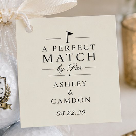 A Perfect Match von Par Wedding Geschenkanhänger