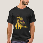 A perfect pair and cute giraffe animal   nature T-Shirt (Vorderseite)