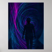 A person finds themselves lost in the algorithm Poster (Vorne)