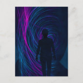  A person finds themselves lost in the algorithm Postkarte (Vorderseite)