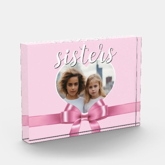 A personalized heart template - sisters fotoblock (Links)