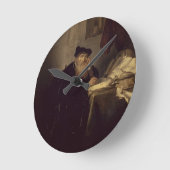 A Philosopher, 1635 (oil on panel) Runde Wanduhr (Winkel)