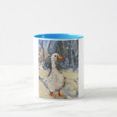 a picturesque goose in winter tasse (Zentrum)