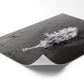 A piece of Ice in the Diamond beach Poster (Ecke)