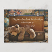 A Piece of My Heart Travels With You Postkarte (Vorderseite)